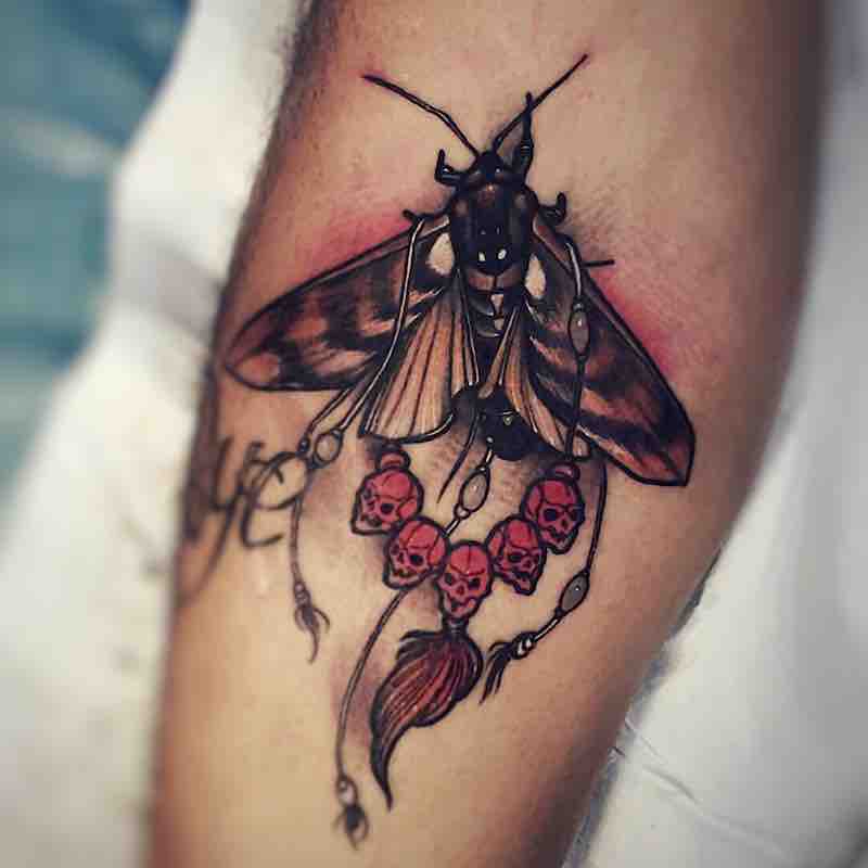 Moth Tattoo by Brando Chiesa