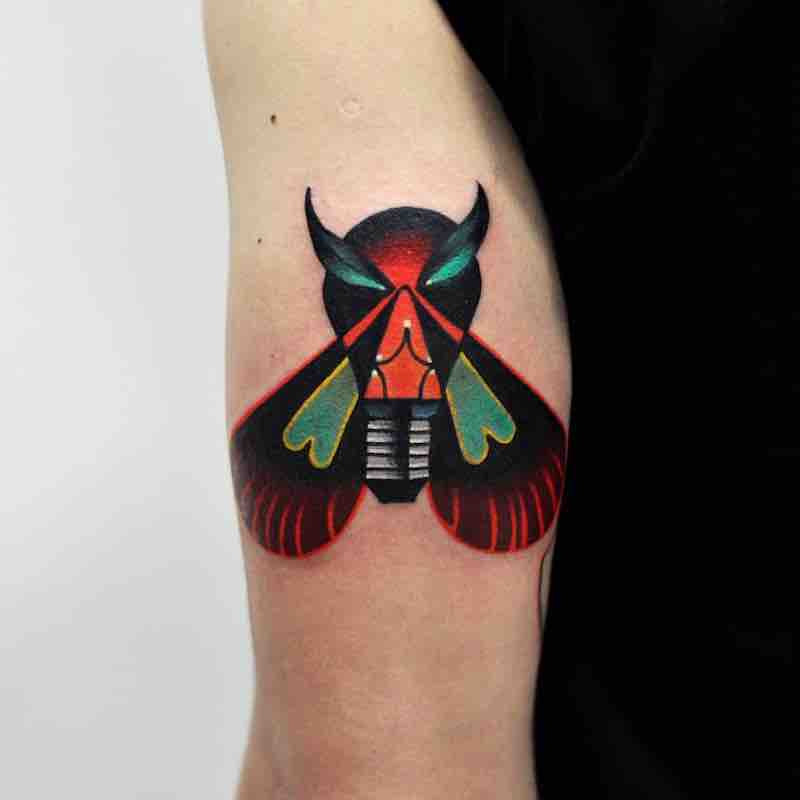 Moth Tattoo by David Peyote