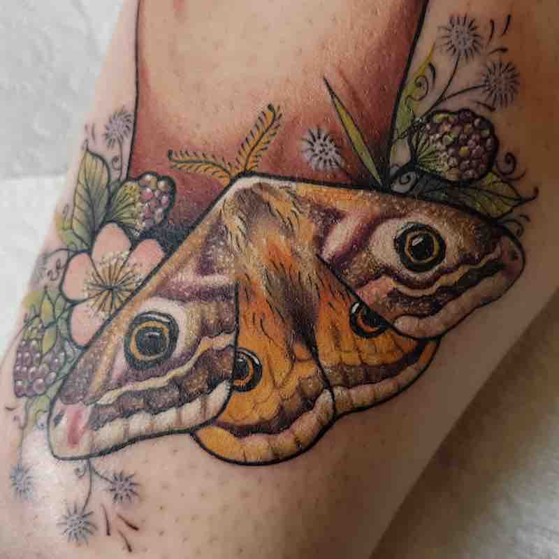Moth Tattoo by Ellis Arch