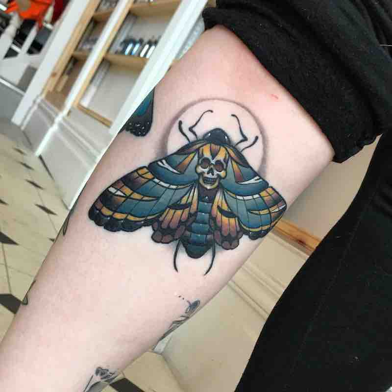 Moth Tattoo by Fraser Peek
