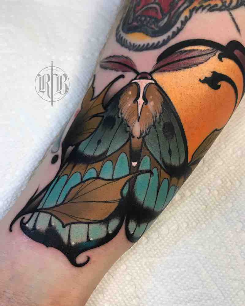 Moth Tattoo by RB Tattoo