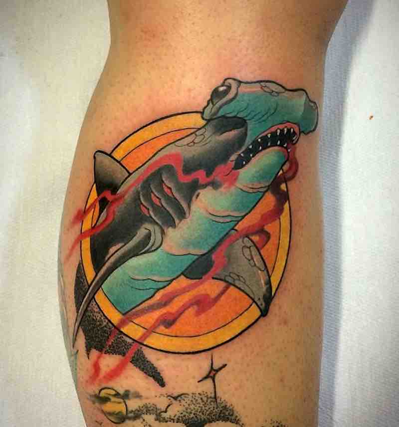 Shark Tattoo by Fulvio Vaccarone