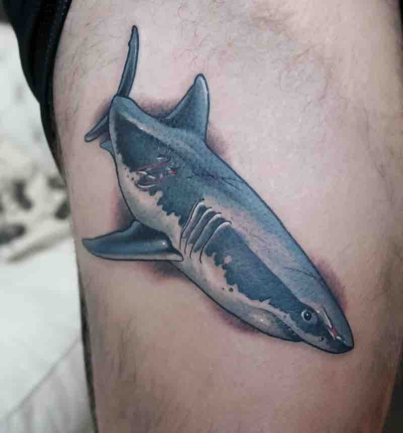 Shark Tattoo by Gianpiero Cavaliere