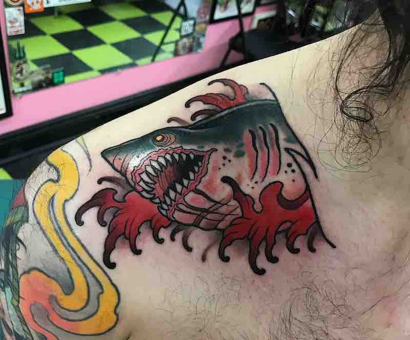 Shark Tattoo by Heath Clifford