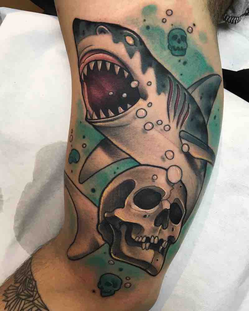 Shark Tattoo by Krish Trece