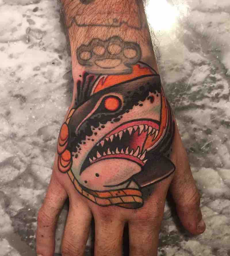 Shark Tattoo by Leah Tattooer