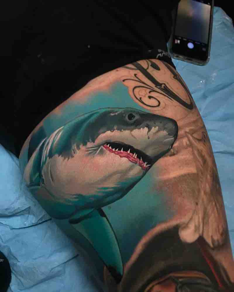 Shark Tattoo by Paul Marino
