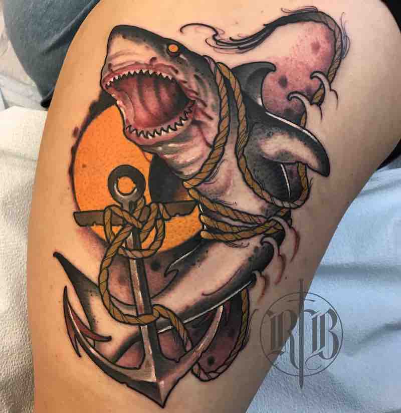 Shark Tattoo by RB Tattoo