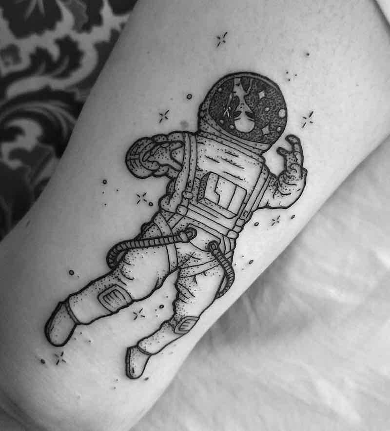 Astronaut Tattoo 2 by Katherine Jarre