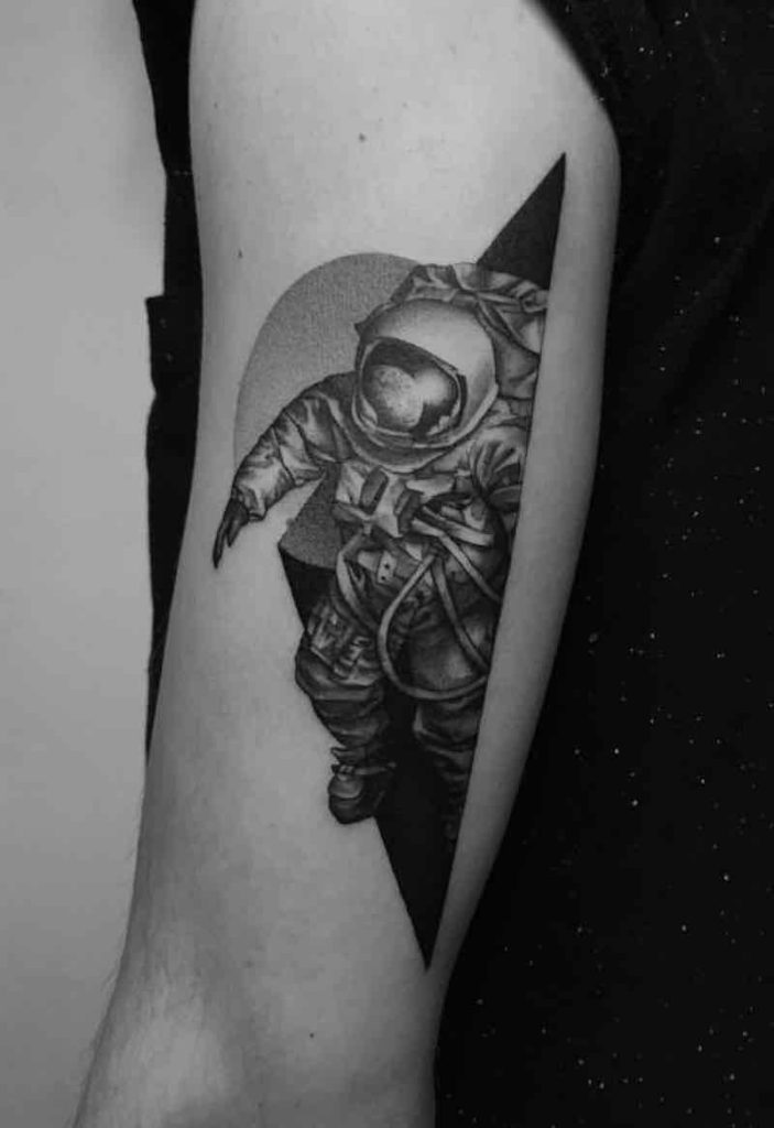 Astronaut Tattoo 3 by Paweł Indulski