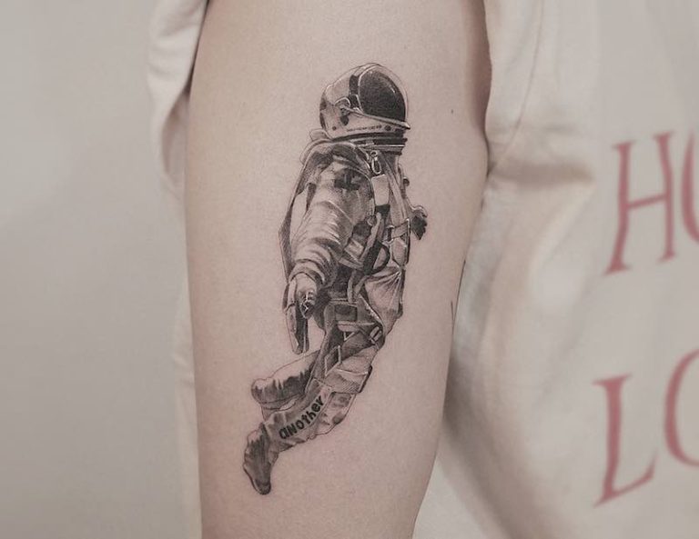26 Out of this World Astronaut Tattoos