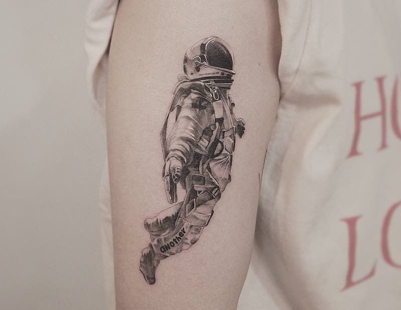 Astronaut Tattoo Zeal Tattoo