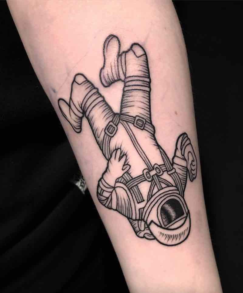 Astronaut Tattoo by Jack Ankersen