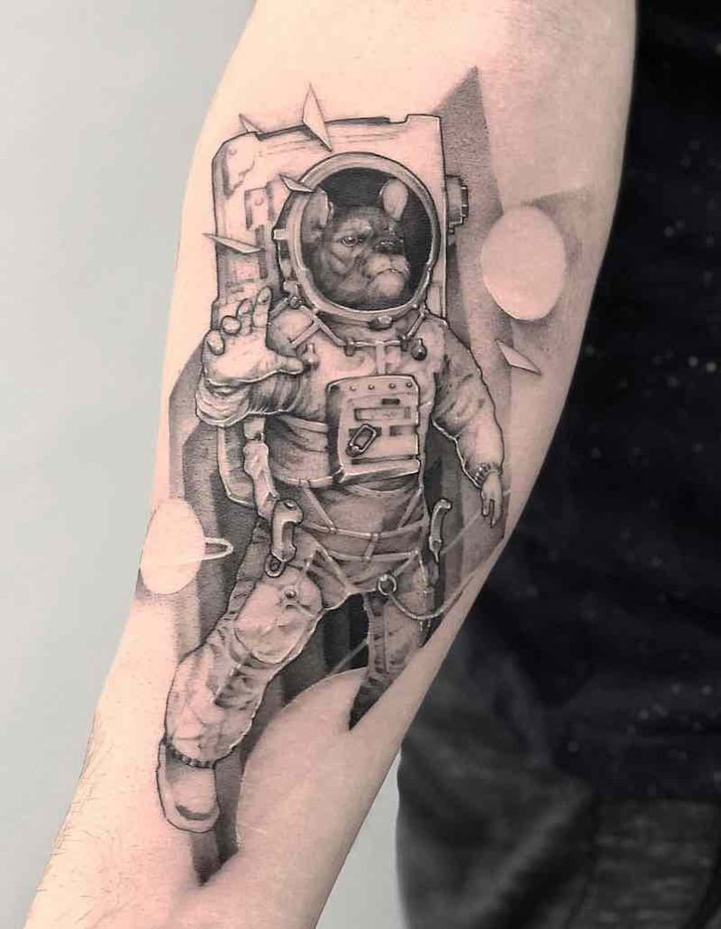 Astronaut Tattoo by Michael George Pecherle