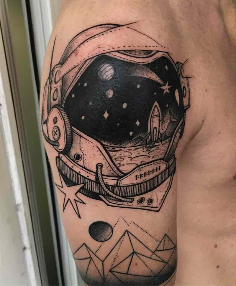 Astronaut Tattoo by Nhat Be