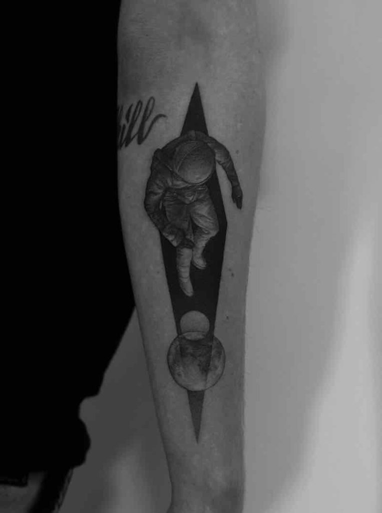 Astronaut Tattoo by Paweł Indulski
