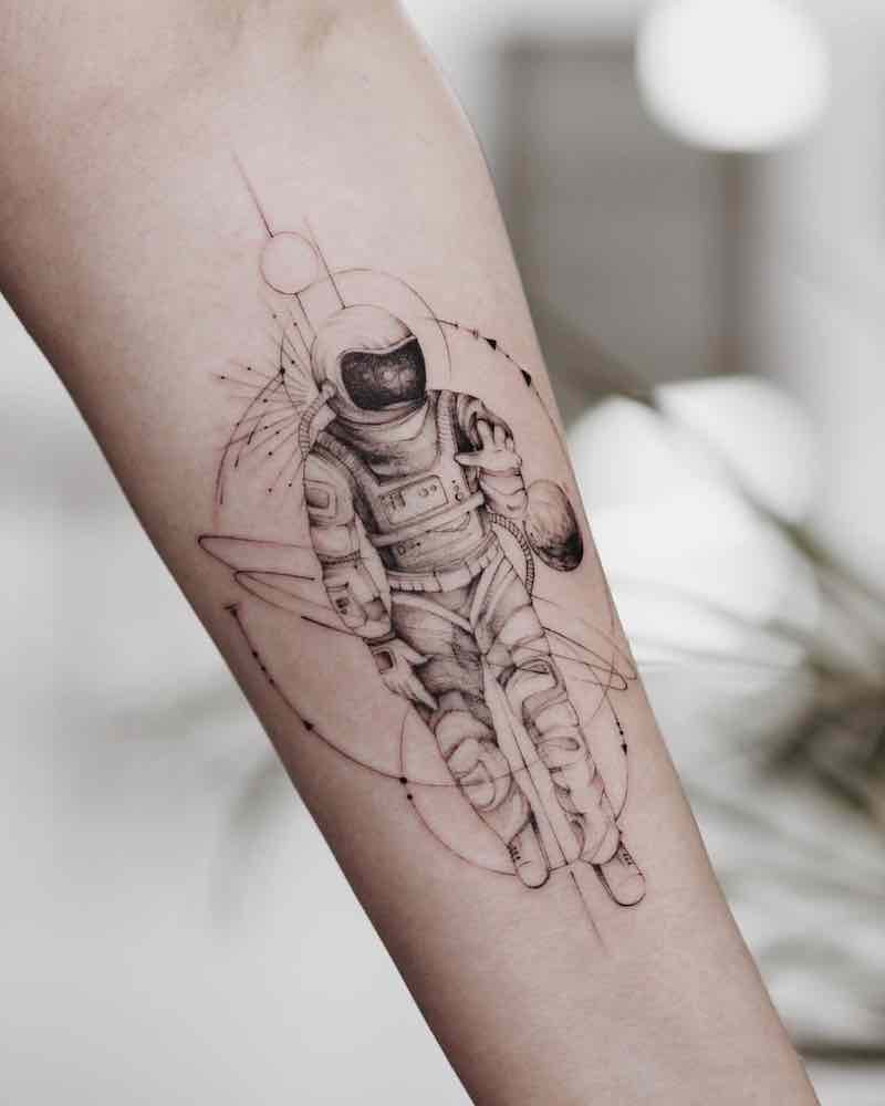 Astronaut Tattoo by mrtnv