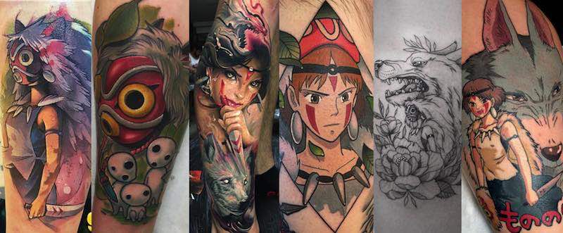 Best Princess Mononoke Tattoos
