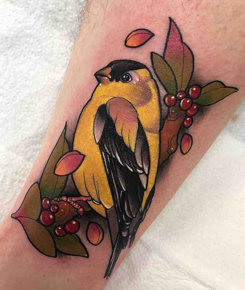 Bird Tattoo by Adriana R