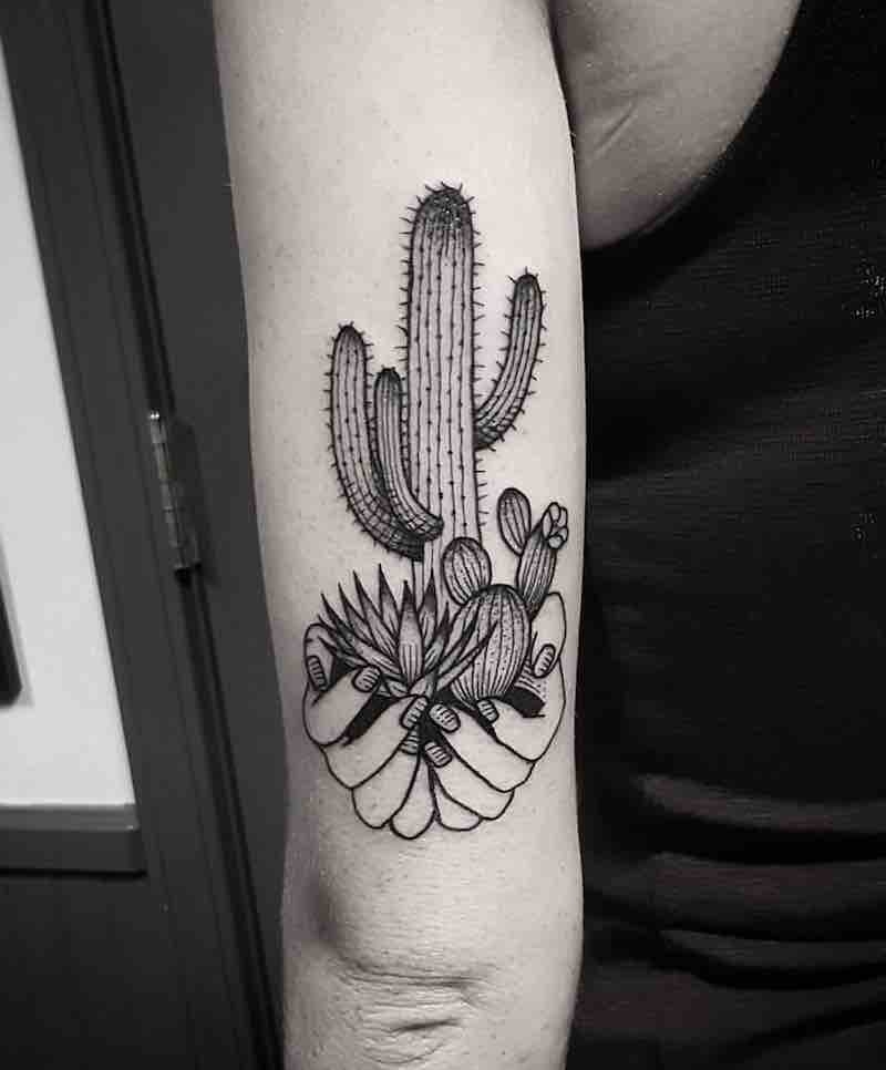 Cactus Tattoo by Cutty Bage