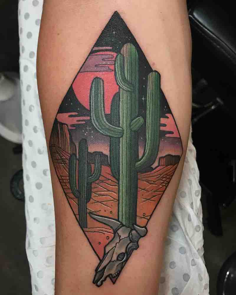 Cactus Tattoo by Drew Shallis