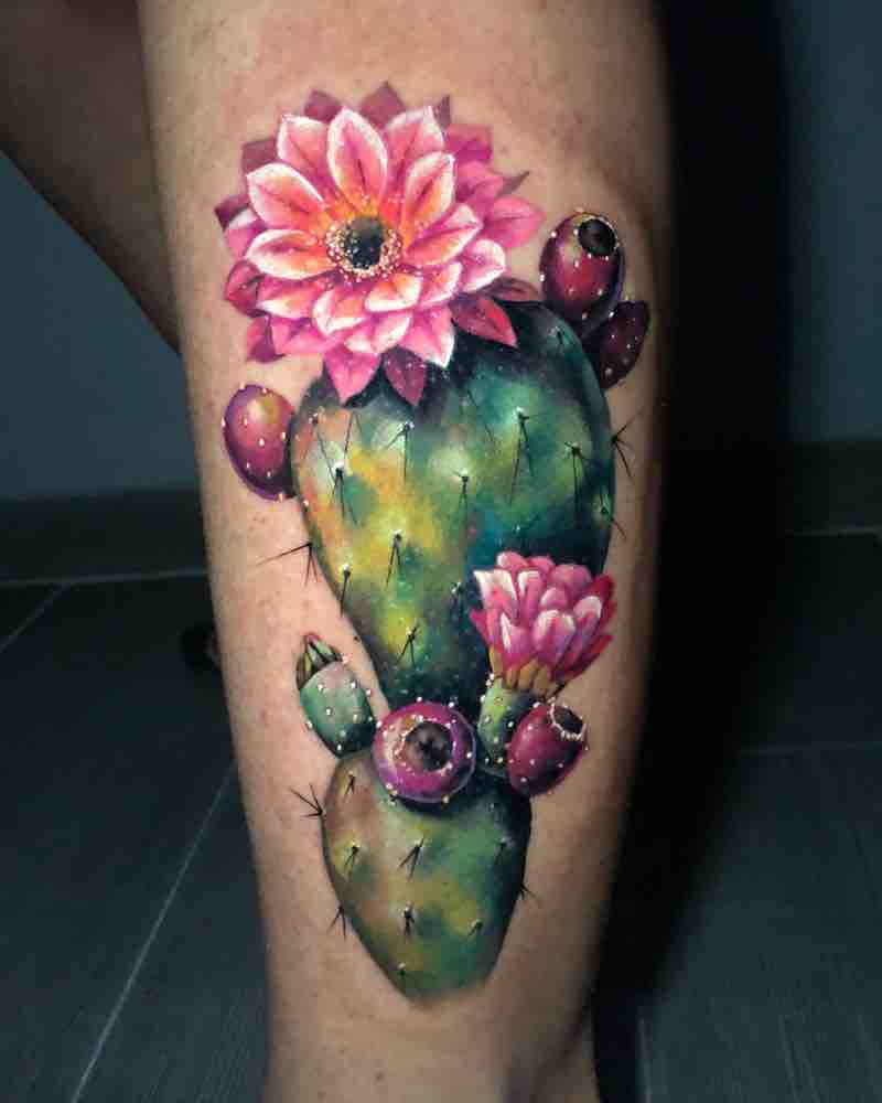 Cactus tattoo  Aaron Casas  Cactus tattoo Picture tattoos Succulent  tattoo