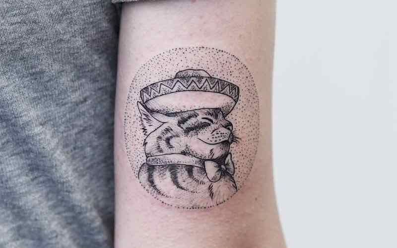 Cat Tattoo Phoebe Hunter