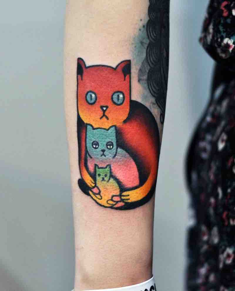 Cat Tattoo by David Peyote