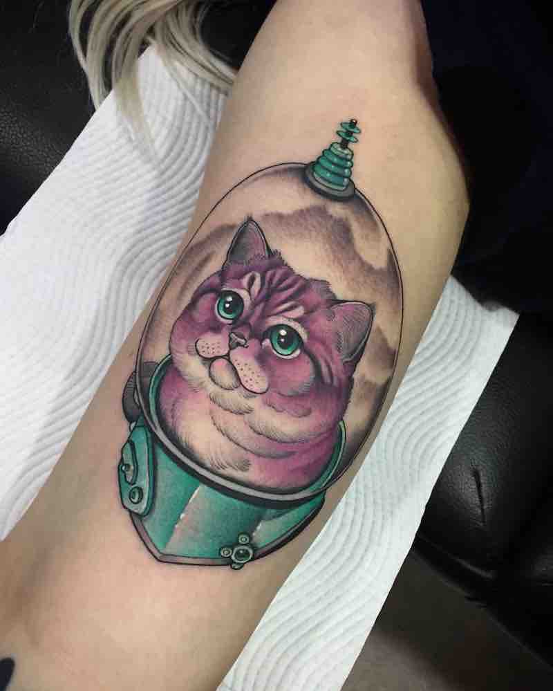 Cat Tattoo by Eddy Lou