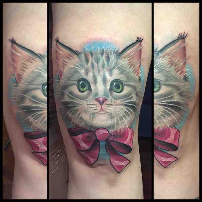 Cat Tattoo by Michelle Maddison