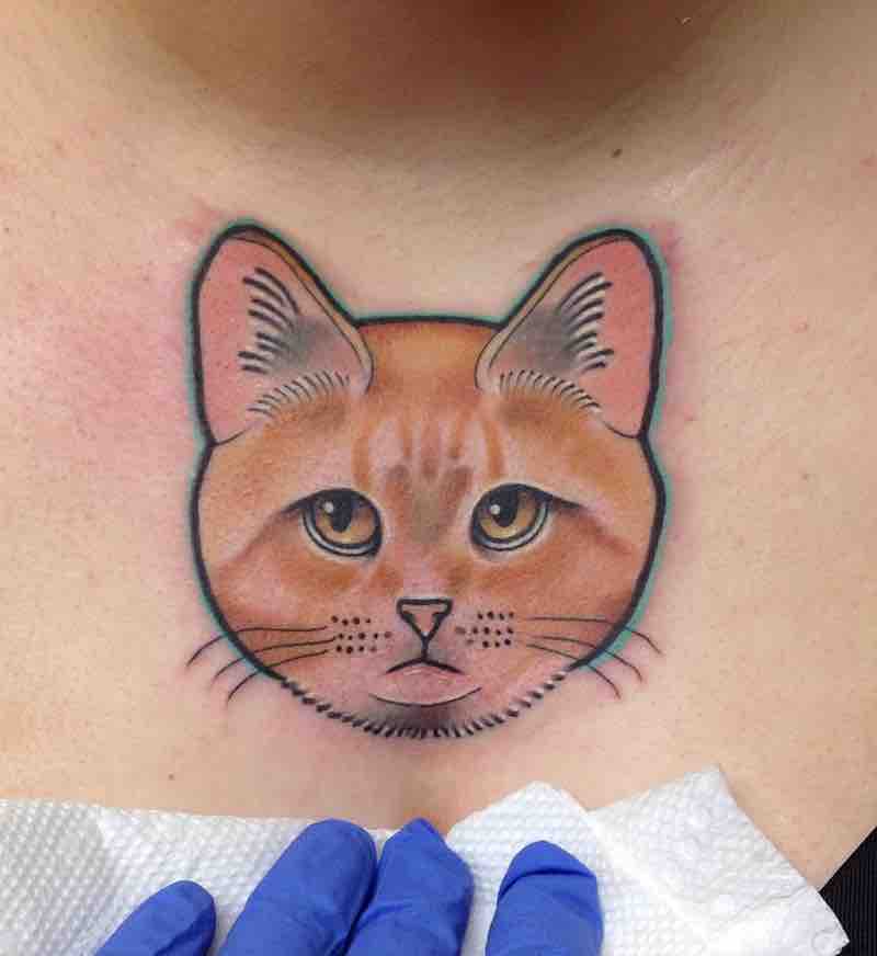 Cat Tattoo by Tara Timoon