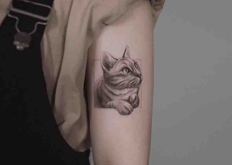 Cat Tattoo by Zeal Tattoo