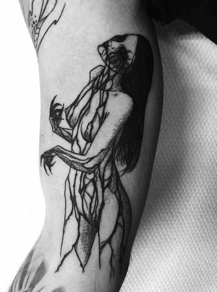 Creepy Tattoo by Johannes Folke B