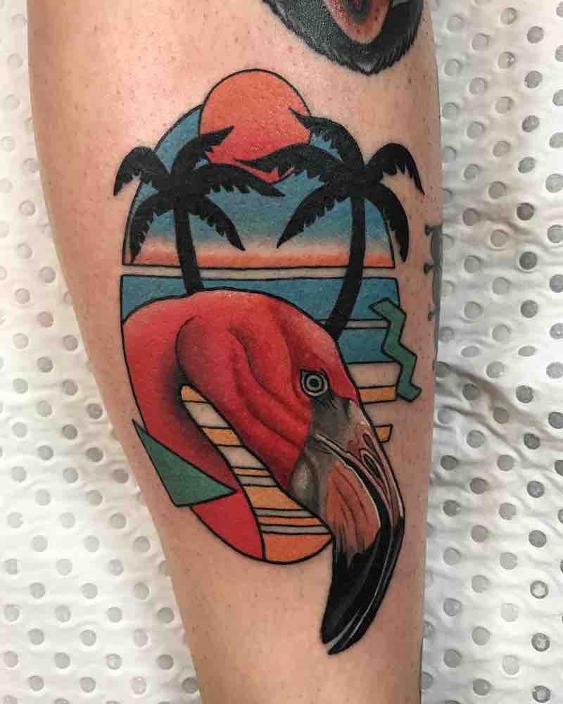 Flamingo Tattoo 2 by Drew Shallis