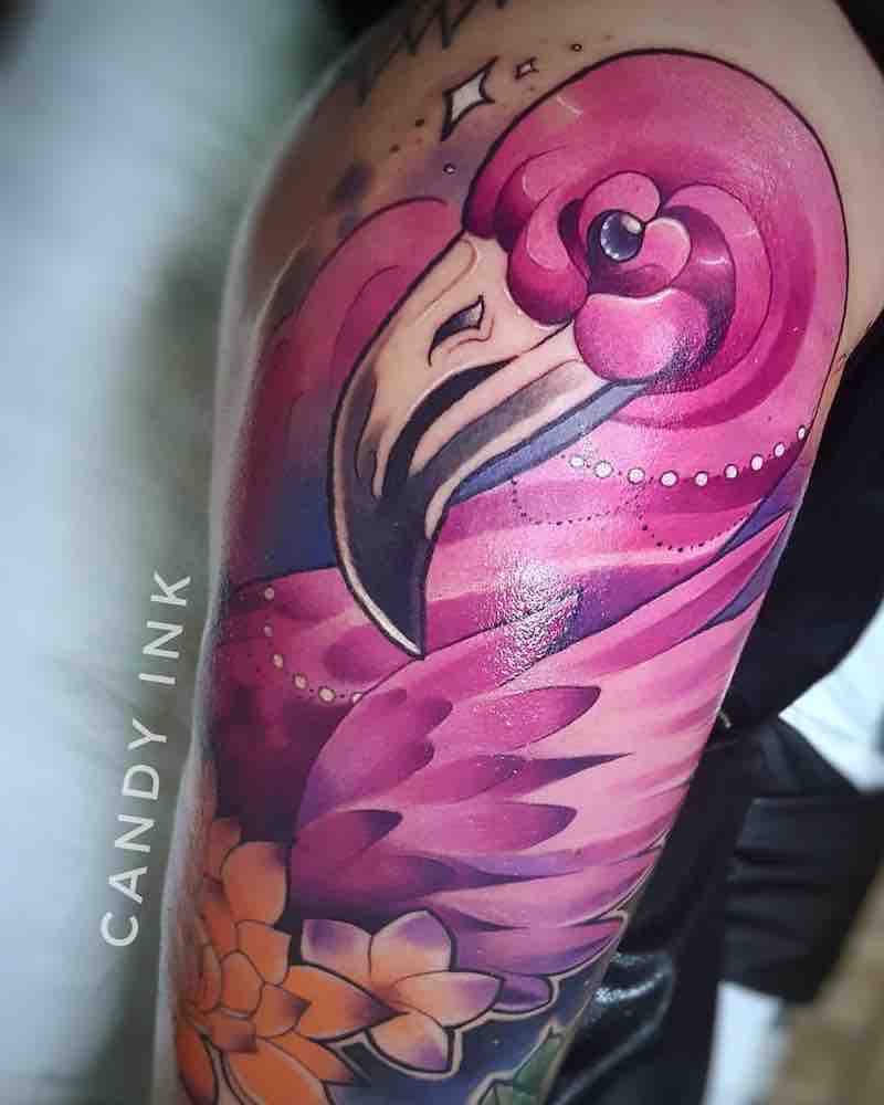 Flamingo Tattoo 2 by Laura Konieczna