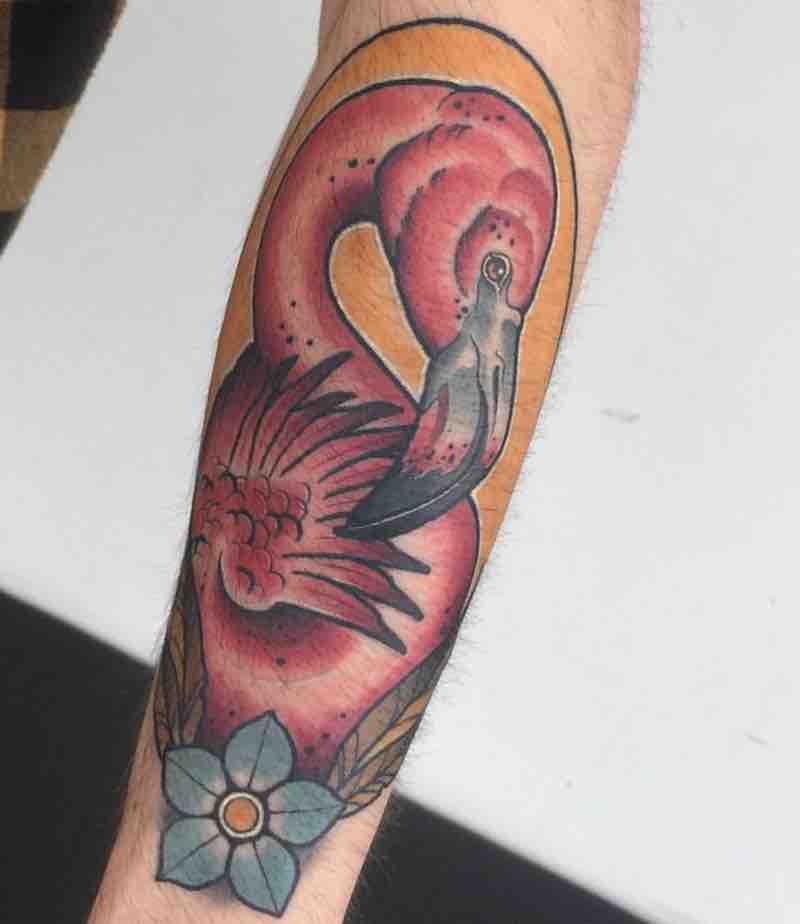 Flamingo Tattoo by Fraser Peek
