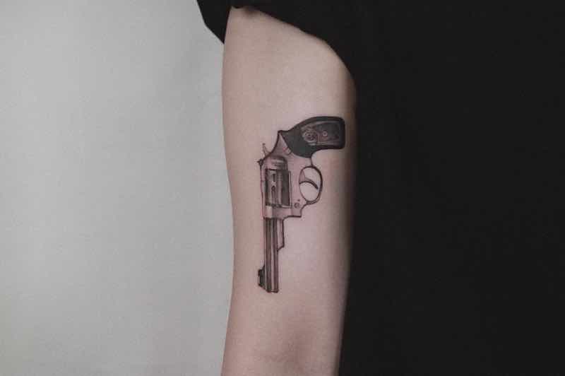Gun Tattoo 2 by Zeal Tattoo