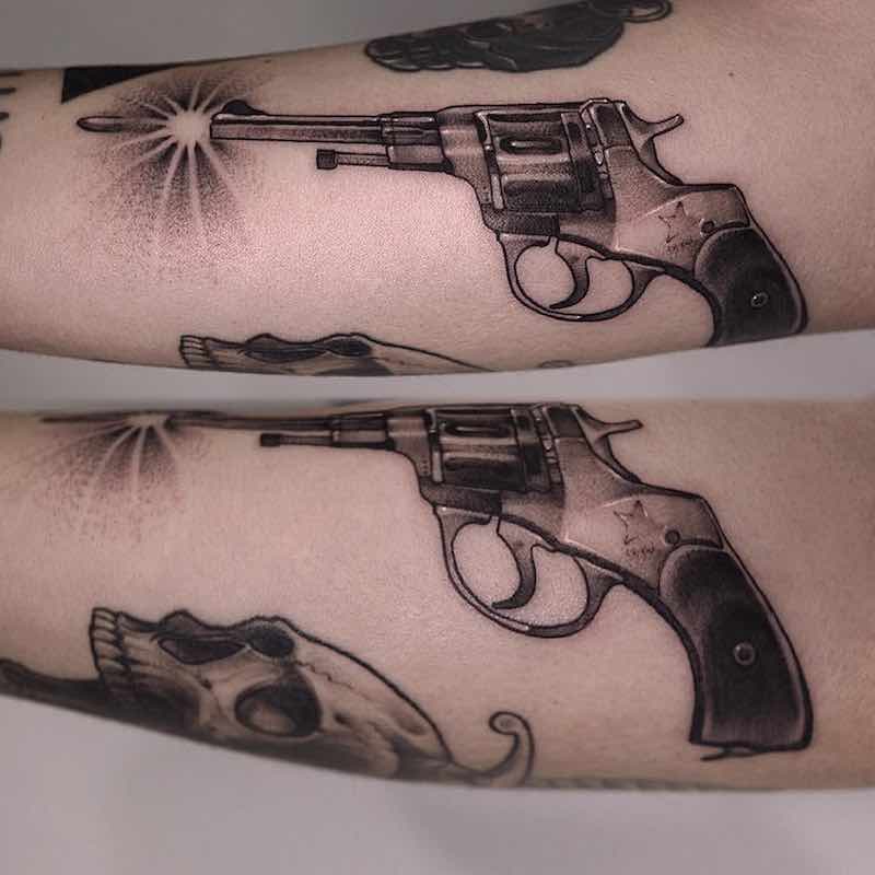 Gun Tattoo 3 by Zeal Tattoo