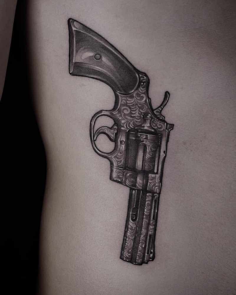 Gun Tattoo by Gara
