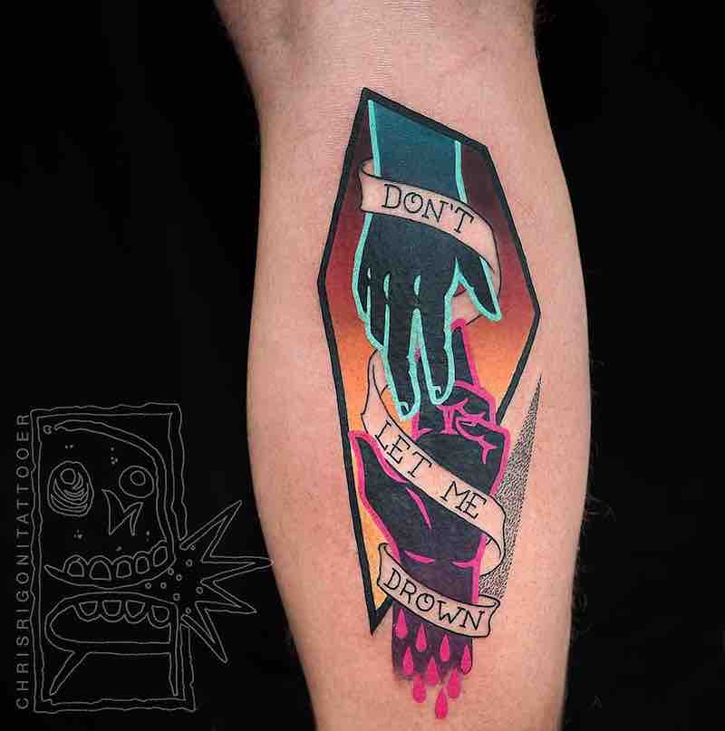 Hand Tattoo by Chris Rigoni