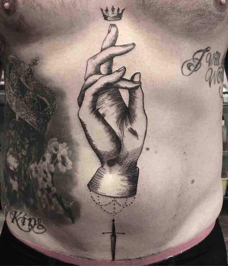 Hand Tattoo by Oskar
