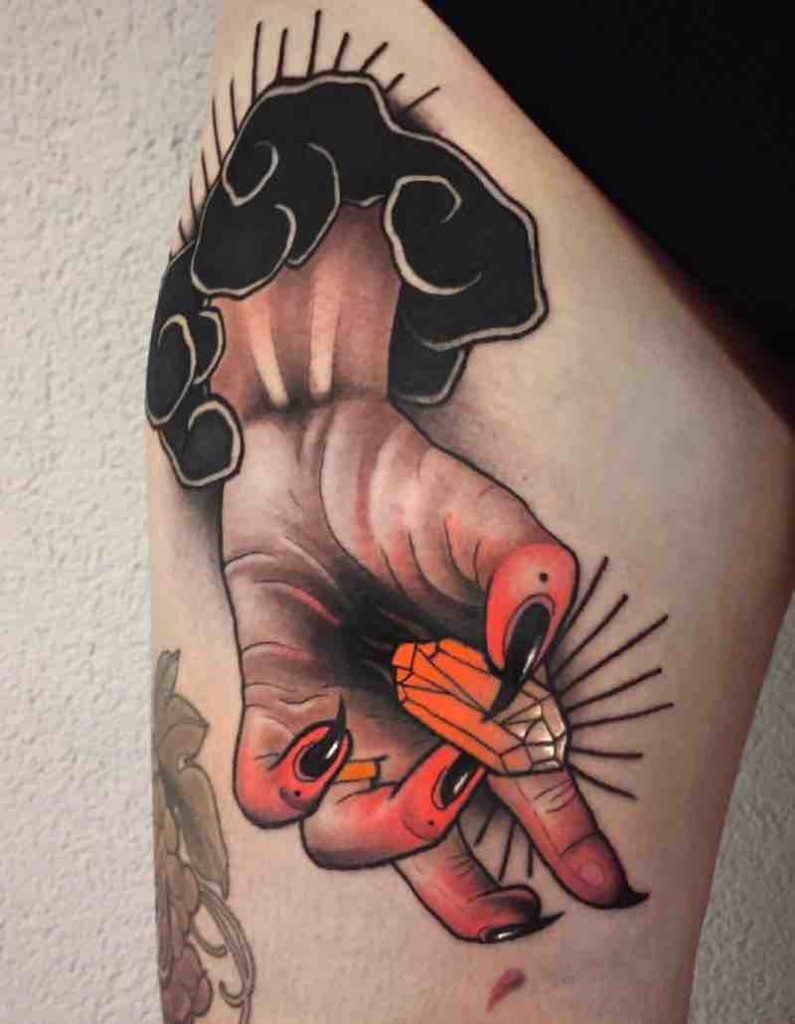 Hands Tattoo by Luca Degenerate