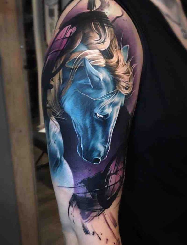 Horse Tattoo 2 by Sandra Daukshta