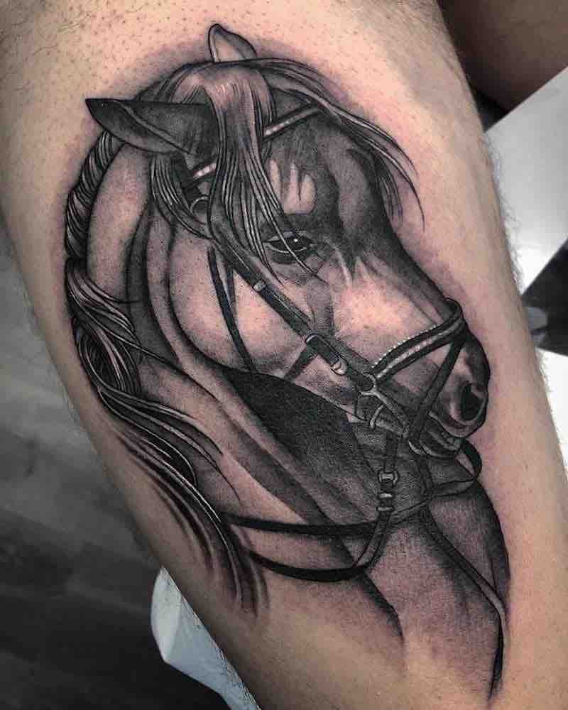 Horse Tattoo by Enrik Gispert