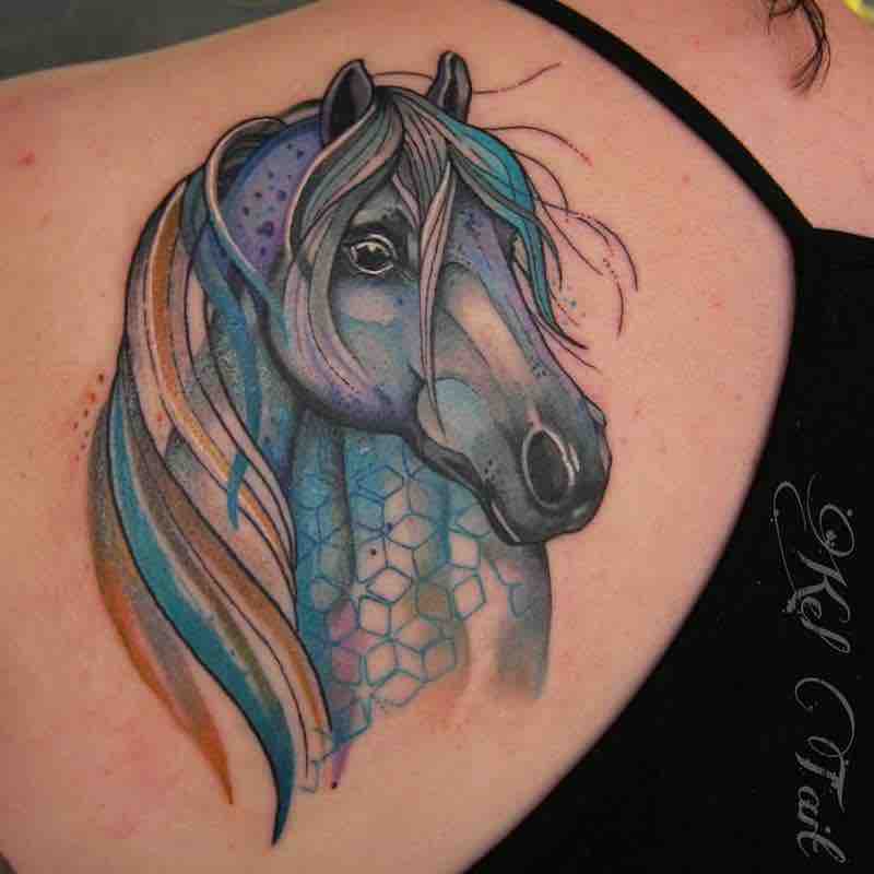 Horse Tattoo by Kel Tait