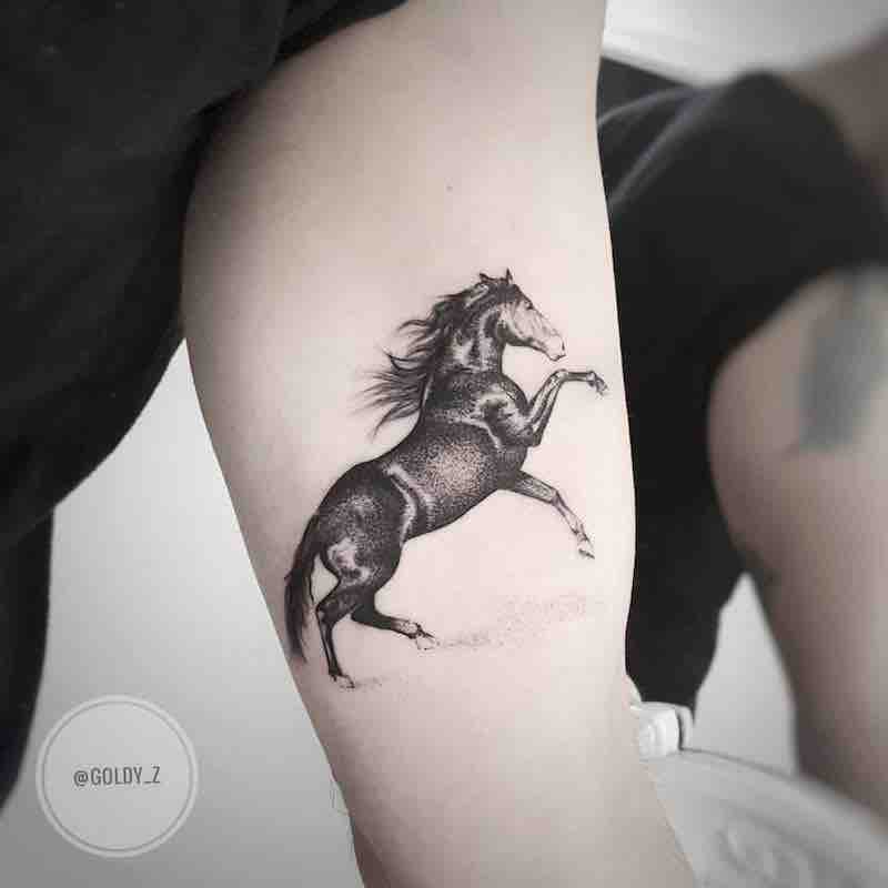 Horse Tattoo by Zlata Kolomoyskaya