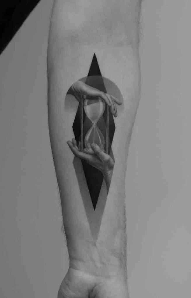 Hourglass Tattoo by Paweł Indulski