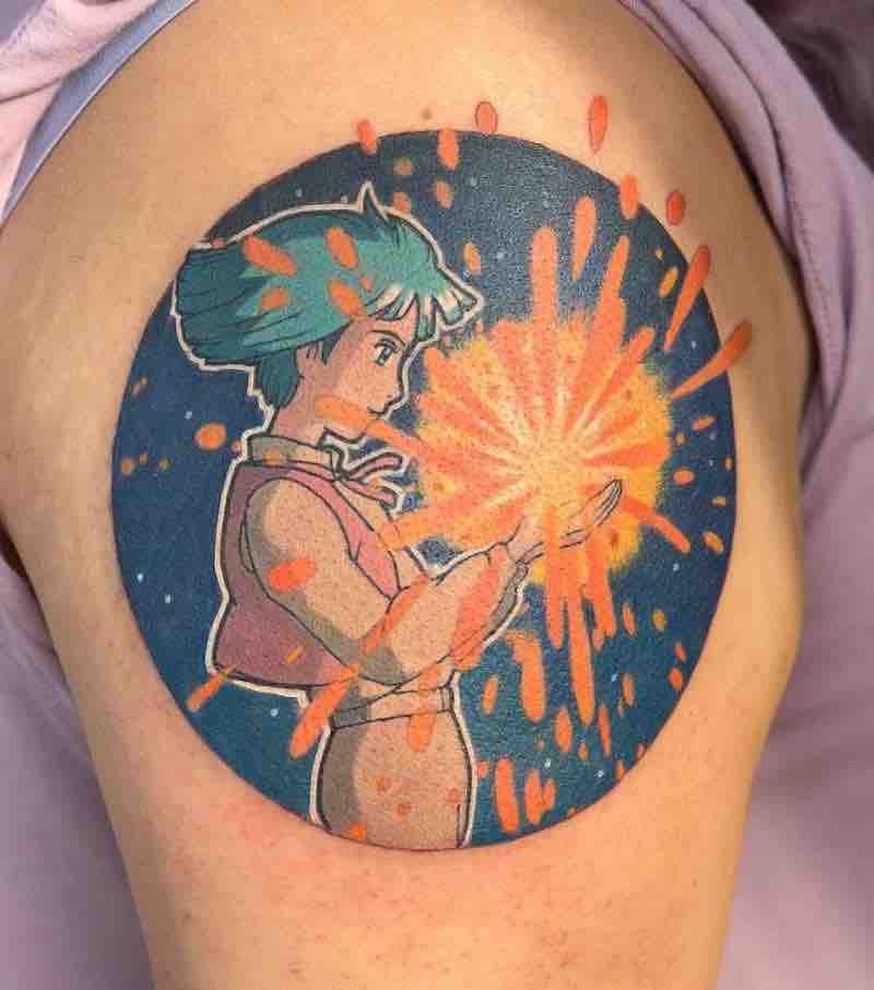 Howls Moving Castle 2 Tattoo by Carly Kawaii