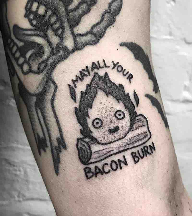 Howls Moving Castle Calcifer Tattoo 2 by Raine Knight