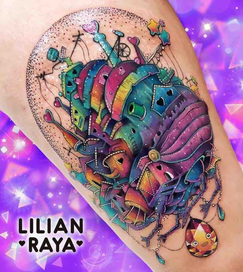 Howls Moving Castle Tattoo by Lilian Raya